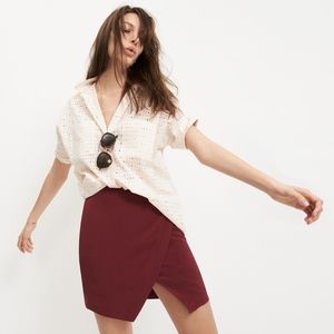 Madewell silk parkway skirt